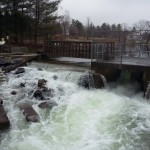 Webber Pond outlet dam and denil fishway